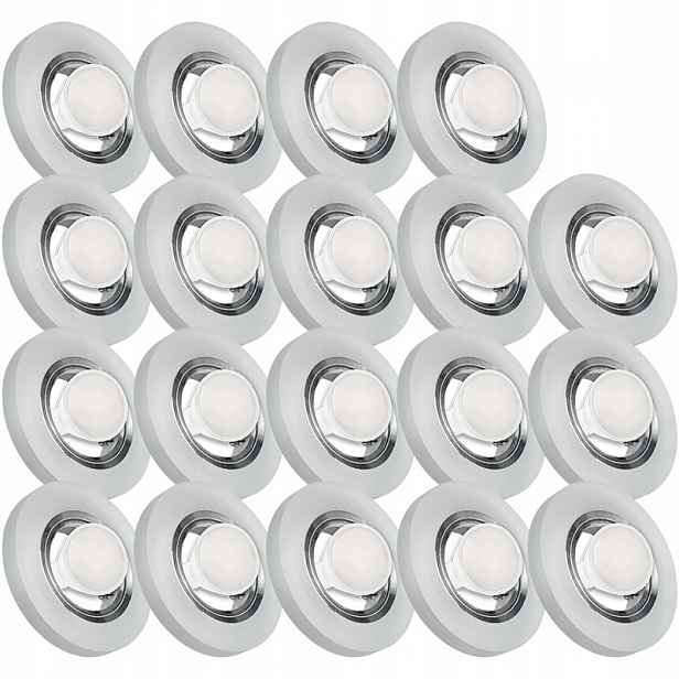 19X Skleněná Zapuštěná Lampička Velmi Silné Sklo 10W Led Žárovka
