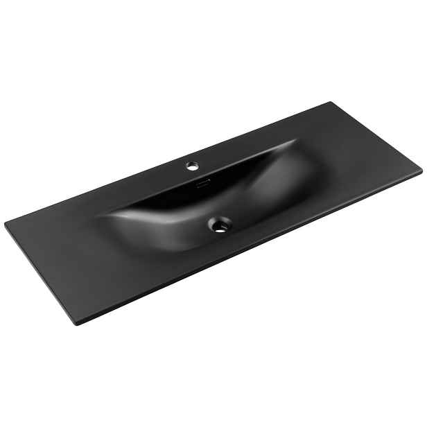 ArtCom Keramické umyvadlo SKY1 120 | černý mat 120 cm