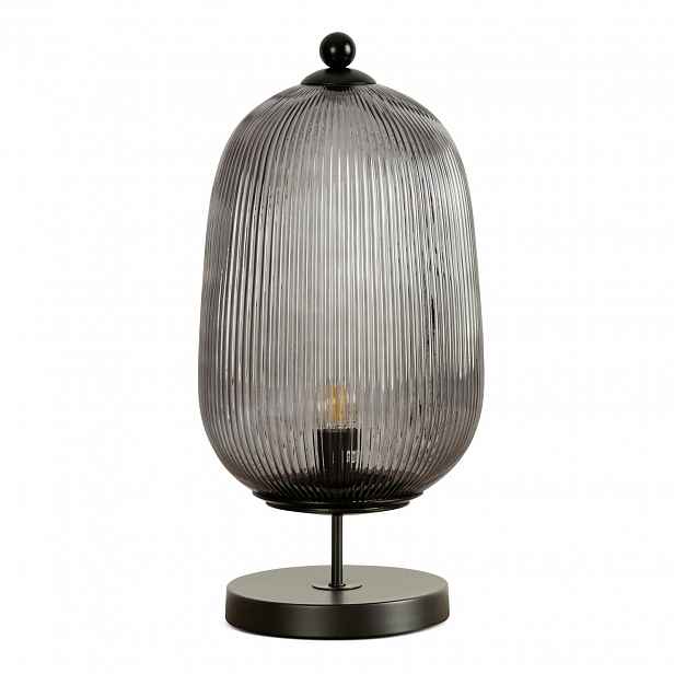 Dekorativní stolní lampa Ruth grafitová, 23 x 46 cm