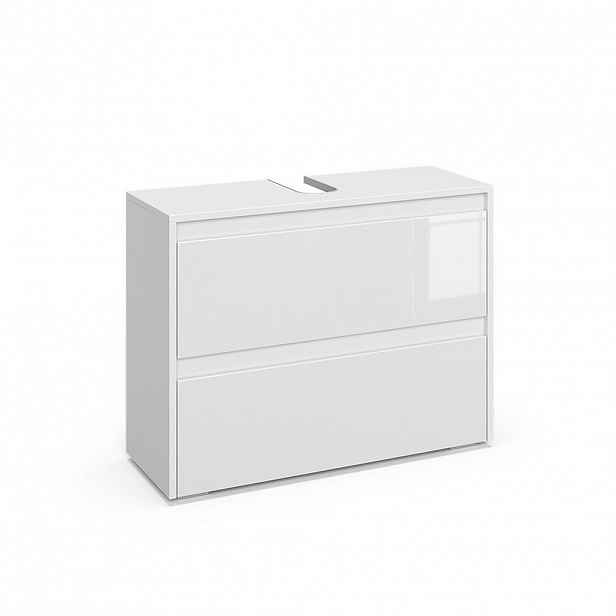Vicco DOLNÍ SKŘÍŇKA POD DŘEZ Majest Bílá vysoký lesk 80.1 x 62 cm se 2 zásuvkami