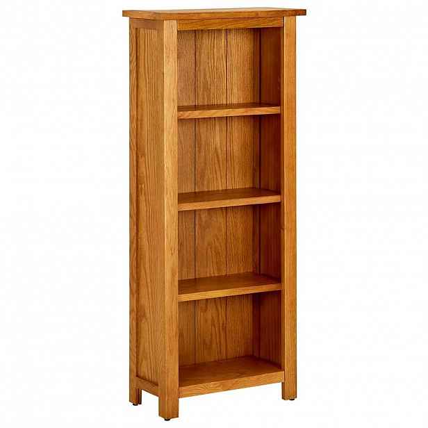 vidaXL Knihovna se 4 policemi 45 x 22 x 110 cm masivní dubové dřevo