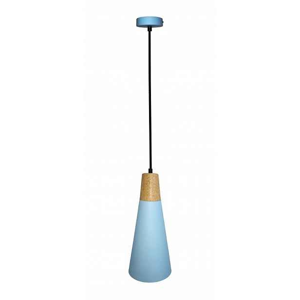 Závěsná lampa modro-černá 40W E27 Faro Ledea