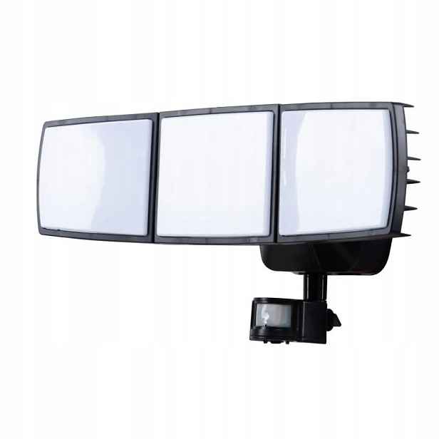 Led reflektor s pohybovým senzorem rozbitý na 3 zóny 30 W IP65 Volteno