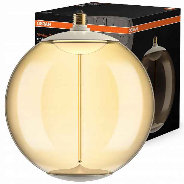 Led žárovka E27 Kula G280 Filament 12W 45W 550lm Teplá Jantarová