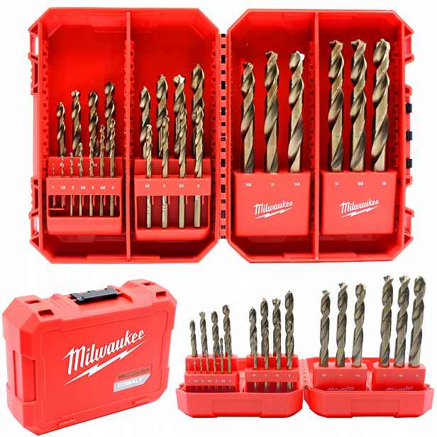 Sada vrtáků do kovu Milwaukee Hss-g Cobalt 1-13 mm (25 ks
