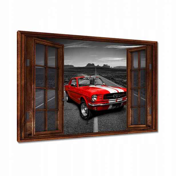 Obrazy 120x80 Červený Ford Mustang