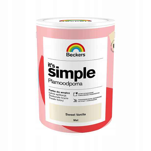 Beckers It's Simple Barva Odolná Proti Skvrnám Sweet Vanilla 5L
