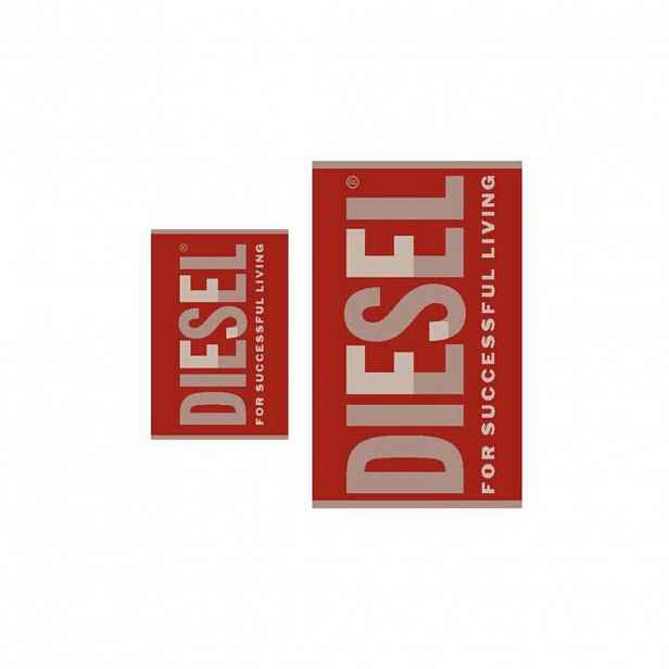 Diesel SADA RUČNÍKŮ A OSUŠEK, červená