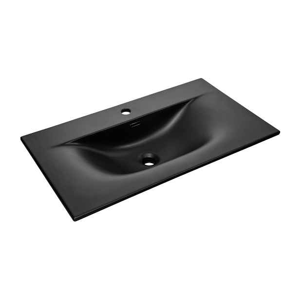 ArtCom Keramické umyvadlo SKY1 80 | černý mat 80 cm