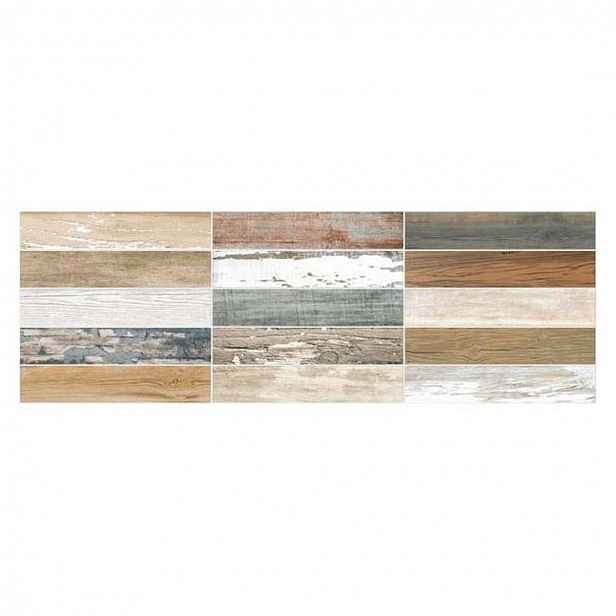 EBS Clayme - Dekor 25x75 cm, matná wood brown ER37624
