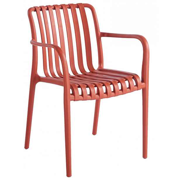 Zahradní židle s područkami Pixa, terracota
