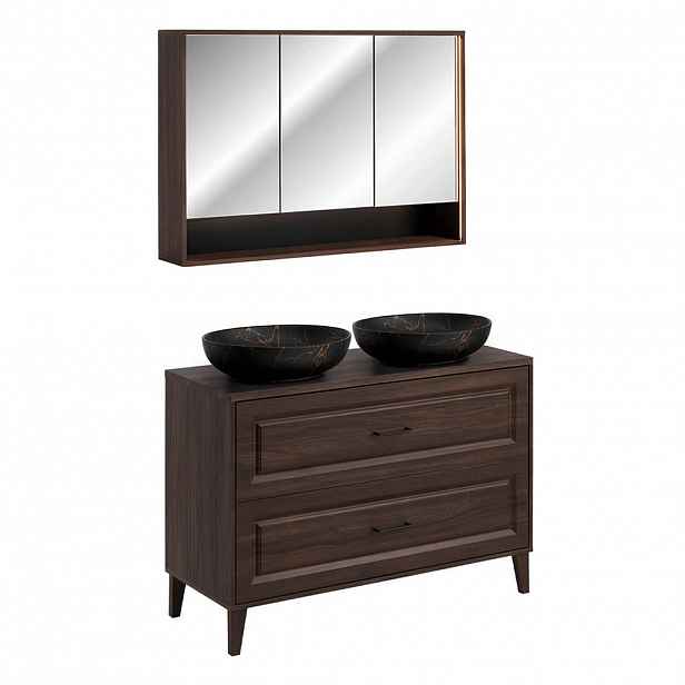 Petits-meubles KOUPELNOVÝ NÁBYTEK 120cm Moka 2er-Set Dřevo
