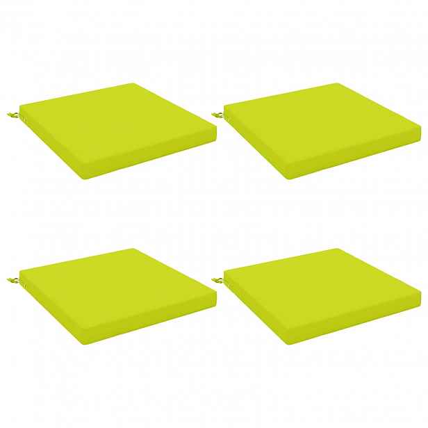 vidaXL Polstry ve 4 kusech SOEST 4 ks 100% polyester Jasně zelená