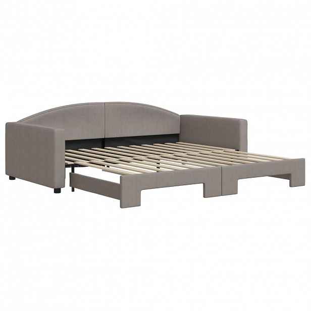 vidaXL Válenda s přistýlkou taupe 100 x 200 cm textil