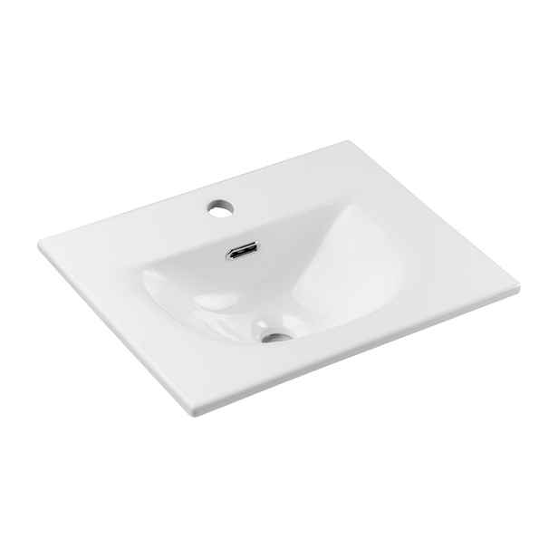 ArtCom Keramické umyvadlo SKY3 50 | bílý lesk 50 cm