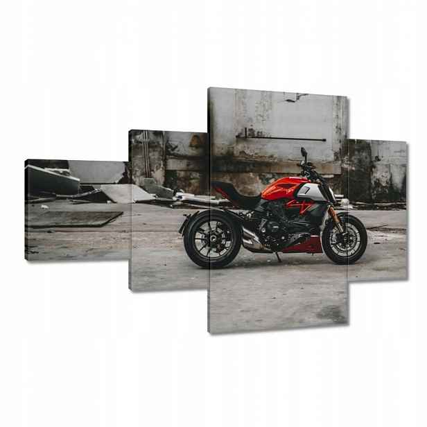 Obrazy 130x80 Červené Ducati Motocykl