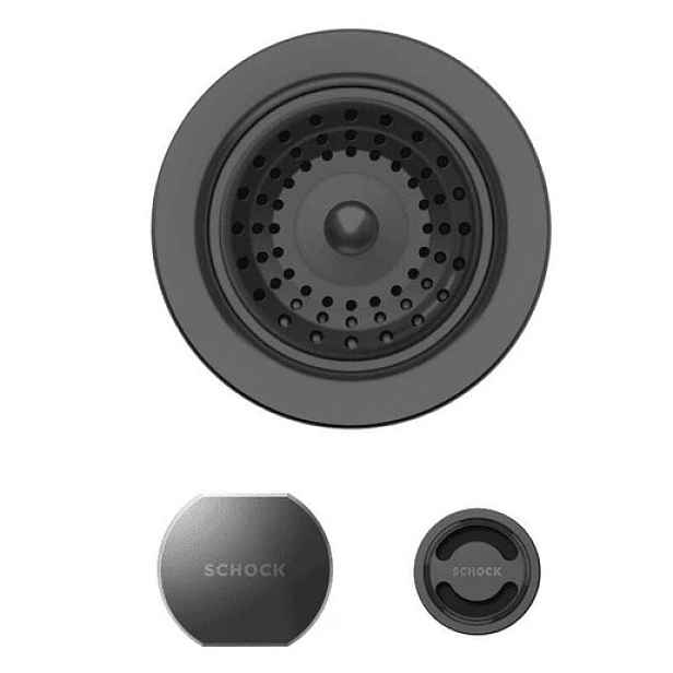 Schock doplňky dřezu v provedení Gunmetal brushed, 400061GUB