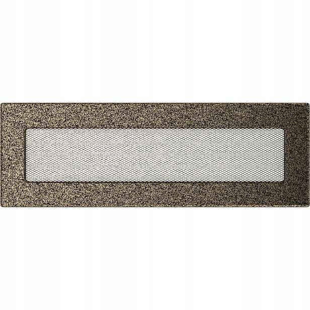 Ventilační mřížka do krbu 11x32 černo-zlatá