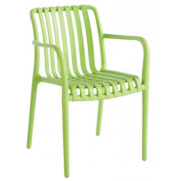 Zahradní židle s područkami Pixa, zelená