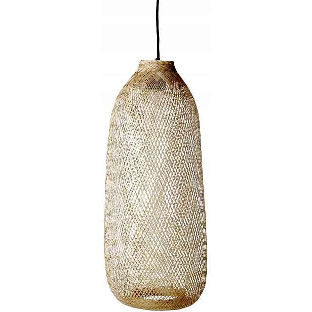 Závěsná lampa Bamboo, přírodní podlouhlá, Bloomingville