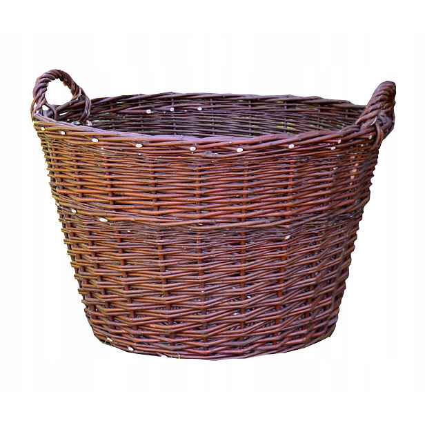 Proutěný Košík Na Listy Dřevo Brambory Hospodářské 50 cm