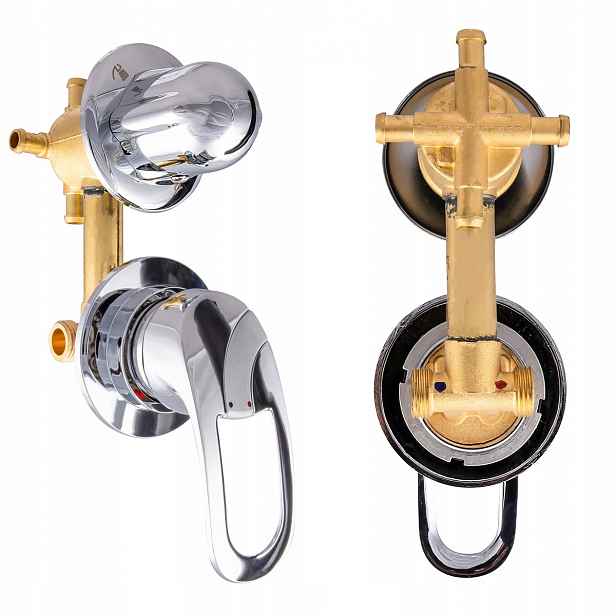 Baterie Do Sprchového Koutu S Hydromasáží Sprchy 12,5 CM 4 Funkce