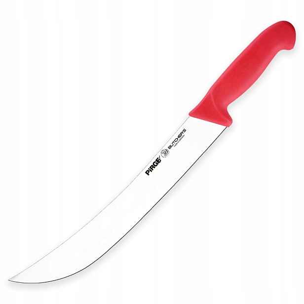 Řeznický porcovací nůž Scimitar 250 mm Pirge Butcher's 30 cm červený
