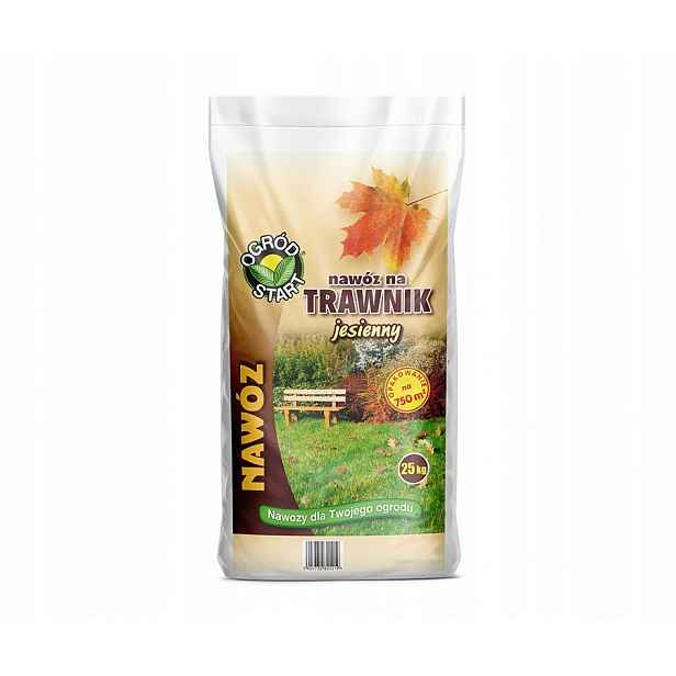Zahradní start Hnojivo na podzim pro Trávy 25kg granule fosfor draslík vápník 750m2