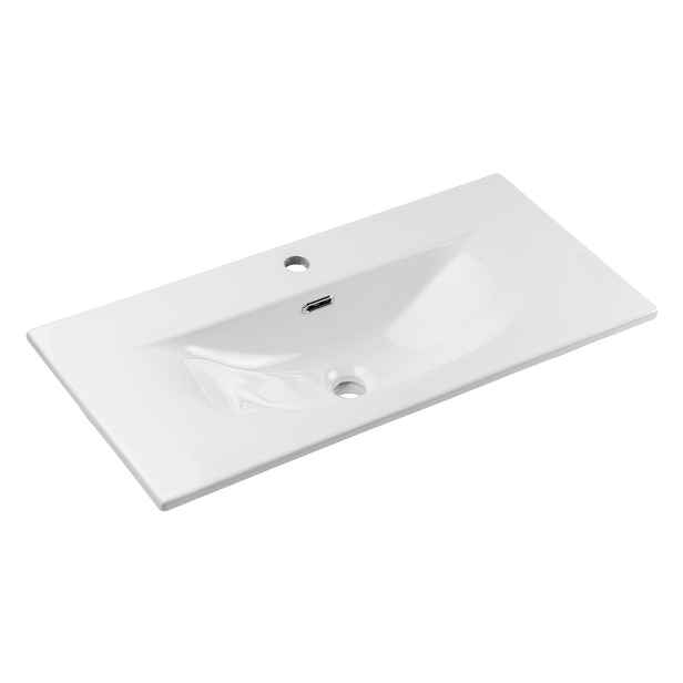 ArtCom Keramické umyvadlo SKY 3 80 cm | E-8099-3-80 | bílý lesk
