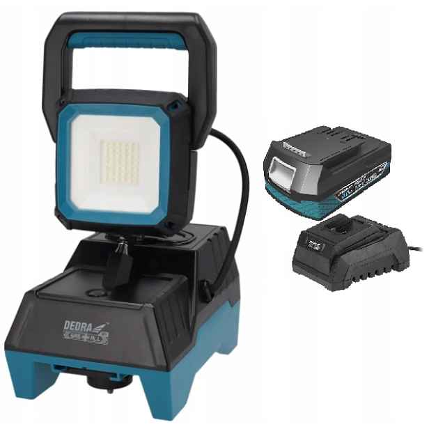 Dedra Dílenská lampa akumulátor 2AH Set 18V Sas+all DED6905 1600lm