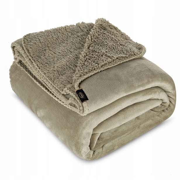 Deka 150x200 Tedy Sherpa oboustranná béžová