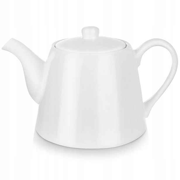 Porcelánová konvice bílá stolní na kávu, čaj, bylinky, nálevy a nápoje 2L