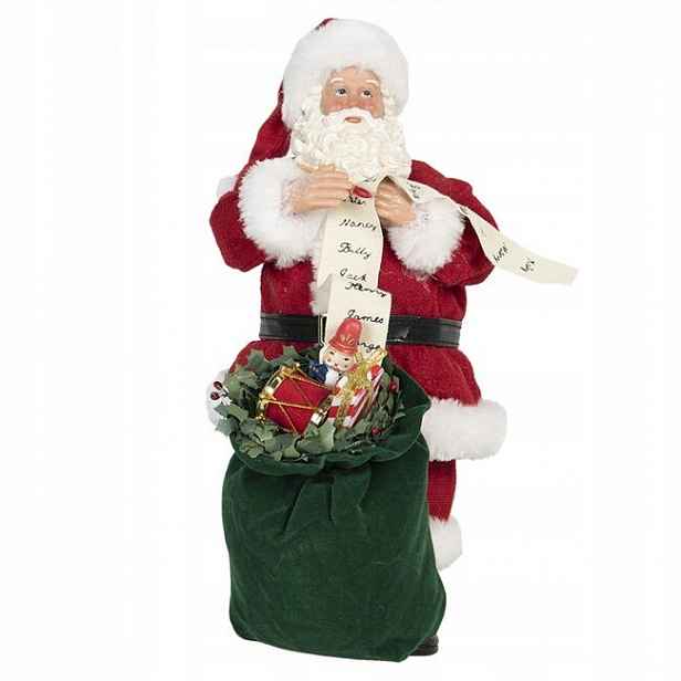 Vánoce dekorace santa s pytlem dárků