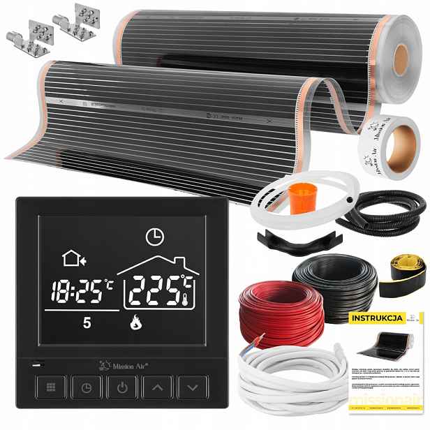 Set Fólie Vyhřívací Podložka Infračervená 3m² 160W