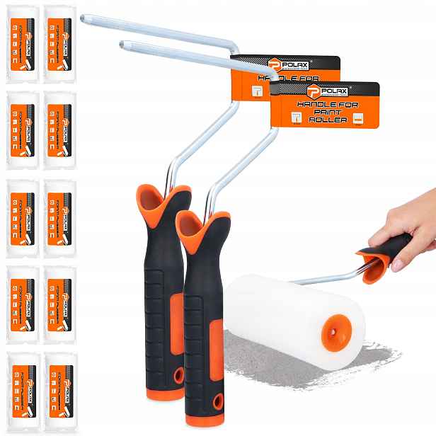 10x Malířský váleček 18 cm Pěnová absorpční barva laku na malování 2x Ucho H0