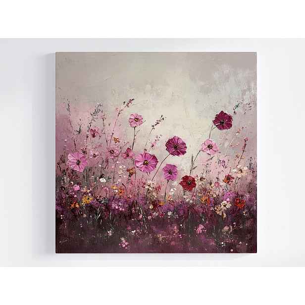 Obraz Na Plátně Canvas Příroda Pole Zahrada Fialové Květiny 60x60