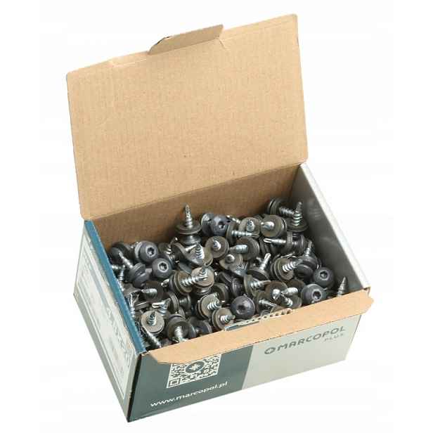 Šrouby S Panhlavou Hlavou 4,8 x 35 mm Ral 7024 250 Ks Antracit Šedý Torx