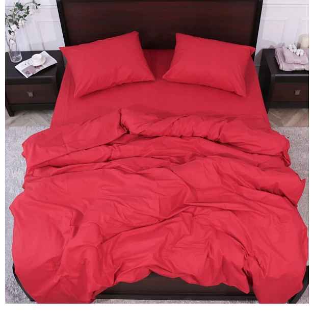 Červené Povlečení 100% bavlna Renforce Softsleep 140*200 Turecko