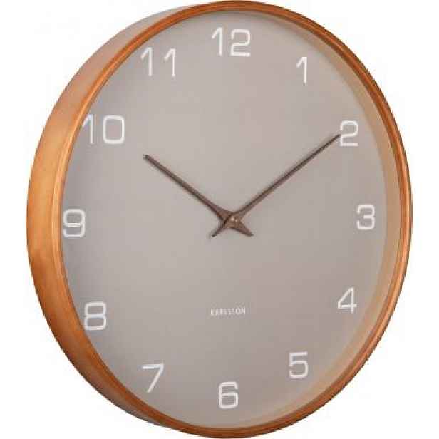 Designové nástěnné hodiny 5993GY Karlsson 40cm