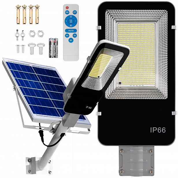 Solární Lampa Led Pouliční 1200W Soumrakový Senzor Zahradní Lampa Výkonná