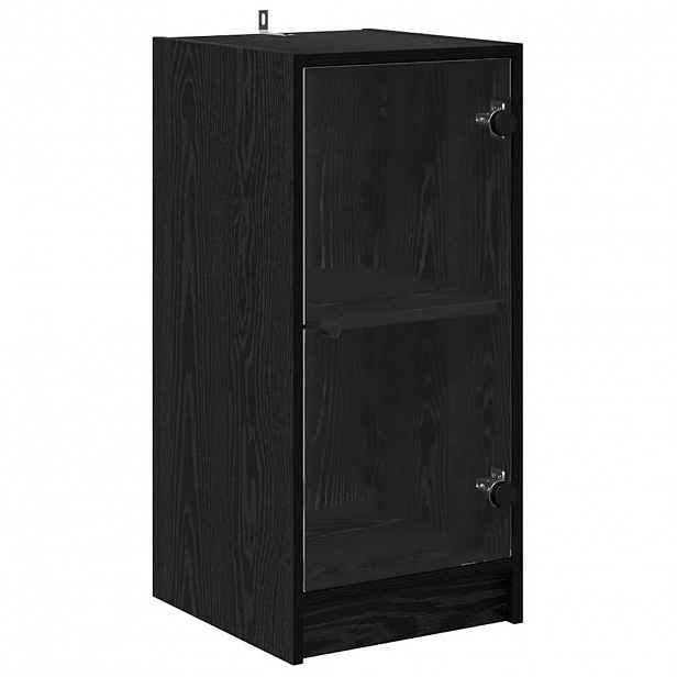 vidaXL Servírovací skříň Černý dub 35 x 37 x 76 cm Kompozitní dřevo