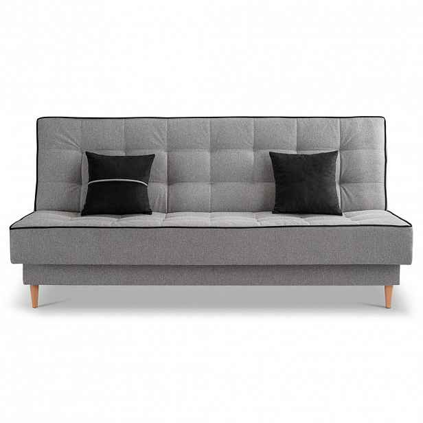 MID.YOU ROZKLÁDACÍ POHOVKA, textil, světle šedá
