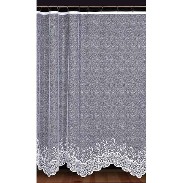 Mg Záclona žakár Z021 Bílá 350X250 cm Hotová Obšitá M