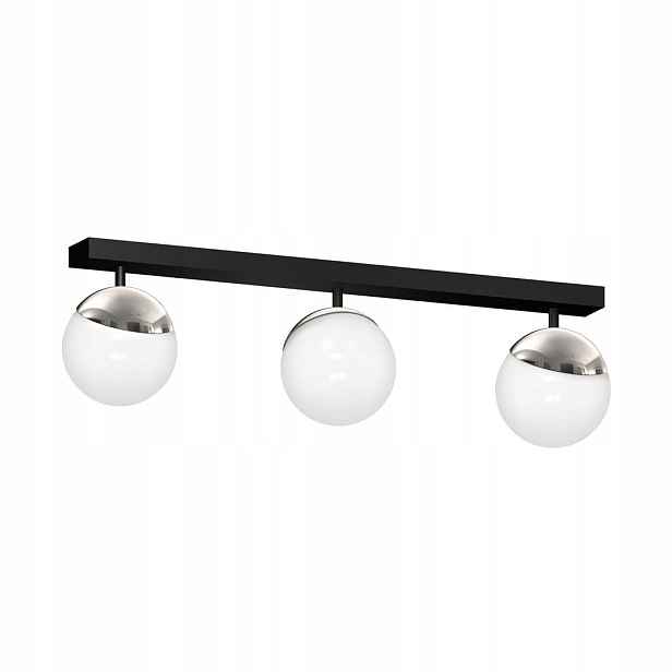 Milagro stropní svítidlo sféra 3x40w e14 černá chrom