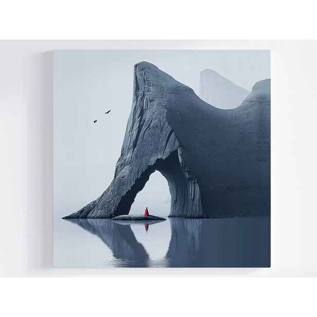 Obraz Na Plátně Canvas Minimalismus Ledová Hora Arktida Příroda Moře 50x50