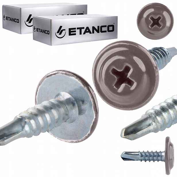 Samovrtné podložky 4,2 x 16 mm Ral 9007 500 ks Etanco Gm-b