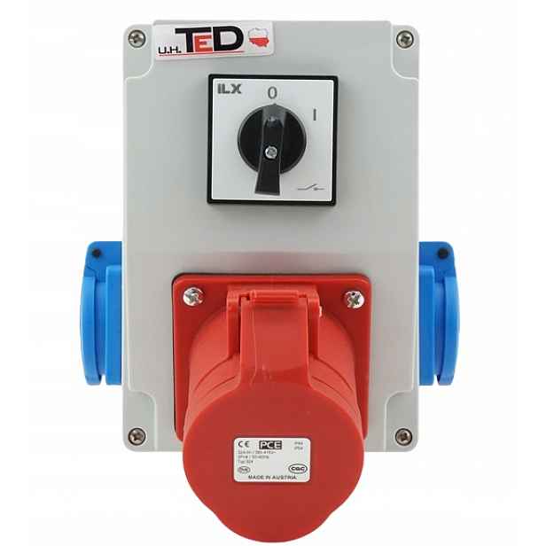 Stavební Rozvaděč Combopol 1 X 400V 32A/4P 2 X 250V 16A IP44 0-1