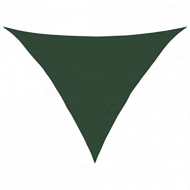 vidaXL Stínící plachta 160 g/m² tmavě zelená 5 x 5 x 6 m HDPE