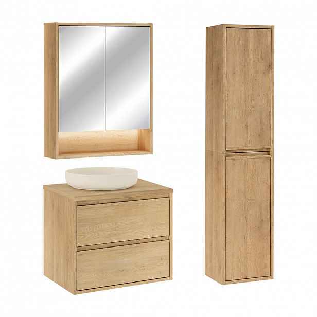 Petits-meubles KOUPELNOVÝ NÁBYTEK 60cm Edmé 2er-Set Dřevo