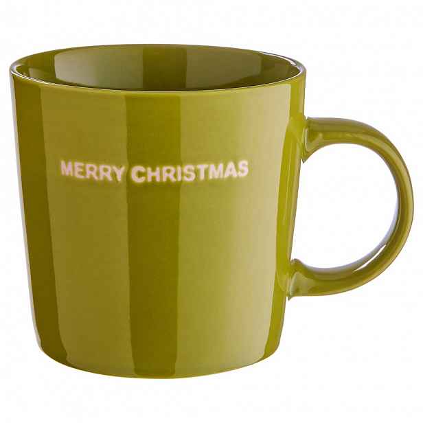 Butlers GOOD VIBES Hrnek "Merry Christmas" 400 ml - zelená